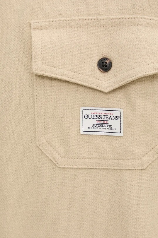 Bavlnená košeľa Guess Jeans M4BH64.WGMH1 béžová