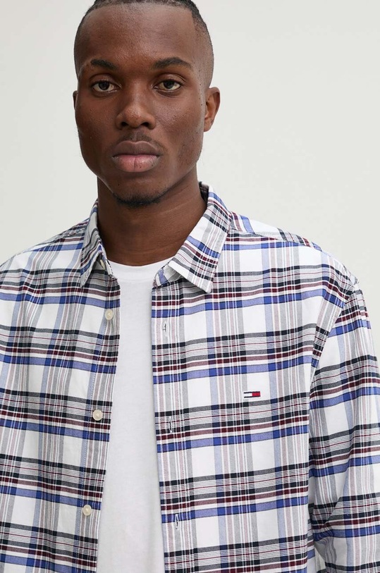 Tommy Jeans camasa din bumbac alb DM0DM19648