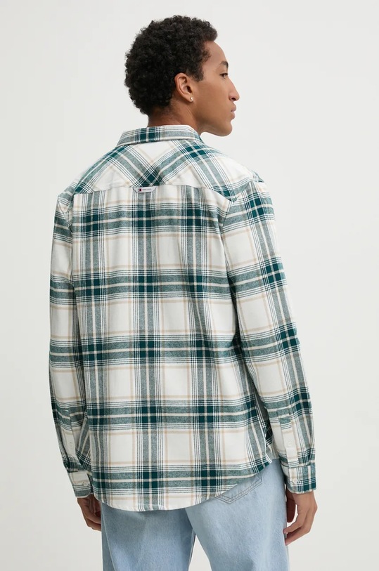 Oblečení Bavlněná košile Tommy Jeans DM0DM19651 béžová