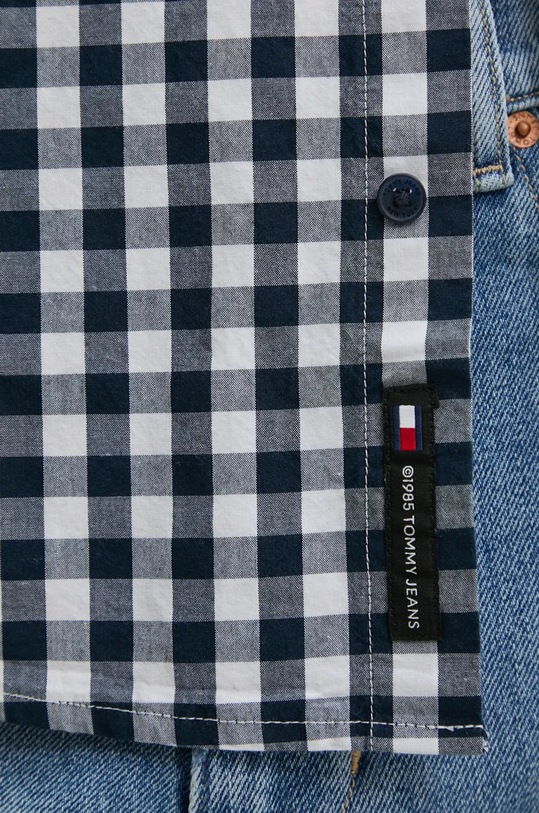 Хлопковая рубашка Tommy Jeans DM0DM19655 тёмно-синий