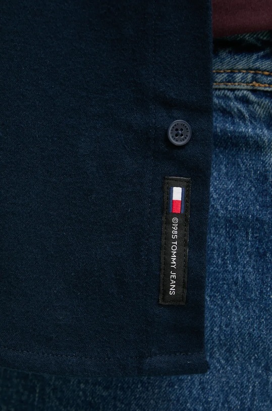 Pamučna košulja Tommy Jeans DM0DM19656 mornarsko plava