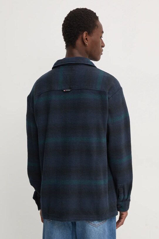Odzież Tommy Jeans koszula bawełniana DM0DM19657 granatowy