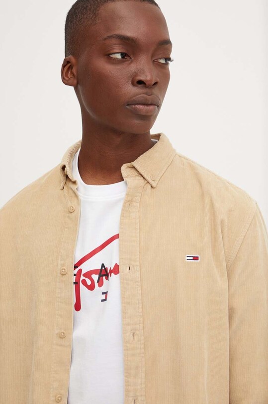 Вельветова сорочка Tommy Jeans коричневий DM0DM20461