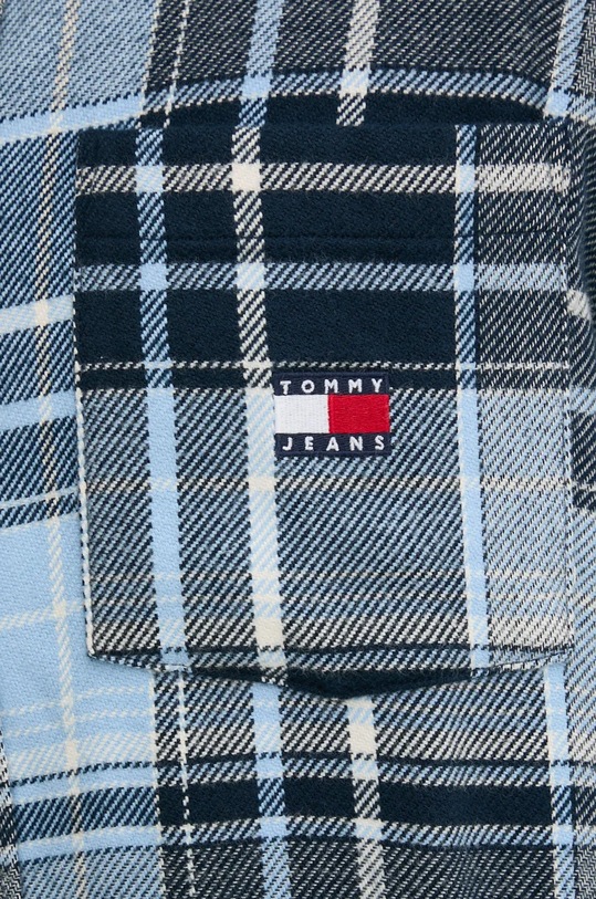 Бавовняна сорочка Tommy Jeans DM0DM20597 блакитний