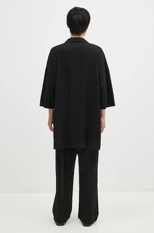 Odzież Rick Owens koszula bawełniana Magnum Tommy DU02D2290.CFL czarny