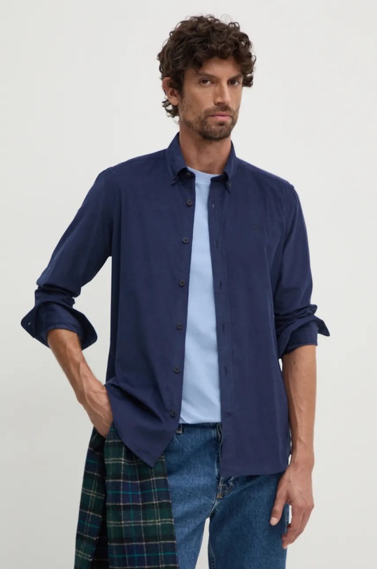 North Sails camasa din velur lung bleumarin 664358