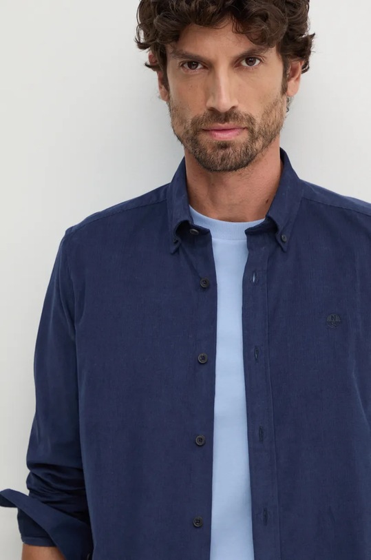 North Sails camasa din velur 664358 bleumarin