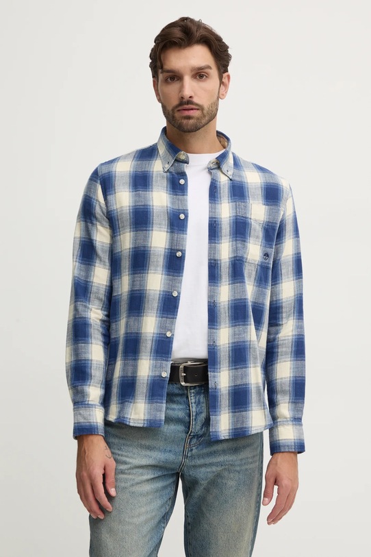 Хлопковая рубашка North Sails узор голубой 664359