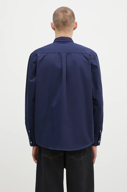 Odzież Carhartt WIP koszula bawełniana Longsleeve Madison Shirt I023339.2E2XX granatowy
