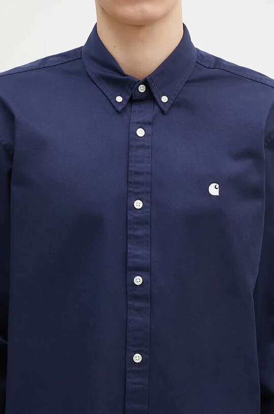 Carhartt WIP koszula bawełniana Longsleeve Madison Shirt granatowy I023339.2E2XX