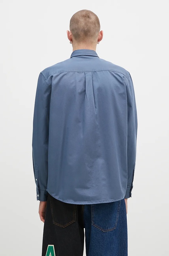 Oblečenie Bavlnená košeľa Carhartt WIP Longsleeve Madison Shirt I023339.2E3XX modrá