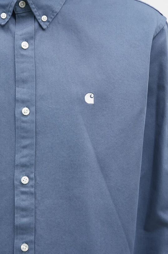 Bavlnená košeľa Carhartt WIP Longsleeve Madison Shirt I023339.2E3XX modrá