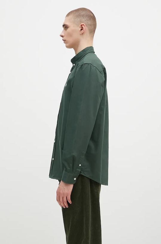 Бавовняна сорочка Carhartt WIP Longsleeve Madison Shirt I023339.2E4XX зелений AW24