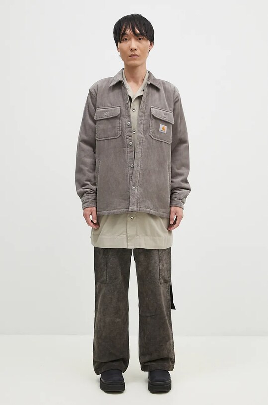 Carhartt WIP shirt jacket Whitsome Shirt Jac I028827.29KXX gray