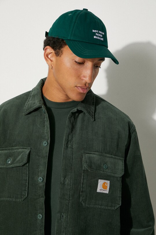 Carhartt WIP corduroy jacket Whitsome Shirt Jac I028827.29UXX green