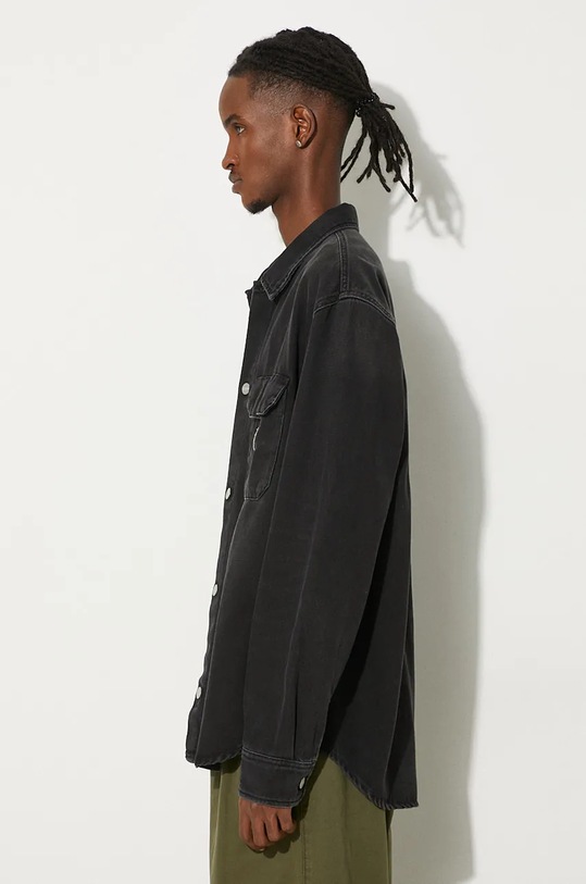 Carhartt WIP denim jacket Harvey Shirt Jac I033346.894L black AW24