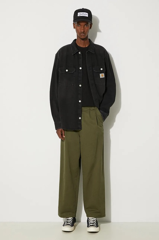 Carhartt WIP denim jacket Harvey Shirt Jac I033346.894L black