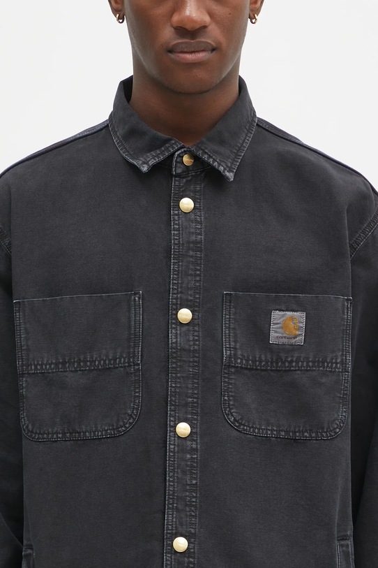 Carhartt WIP cotton shirt Conro Shirt Jac black I033767.894J