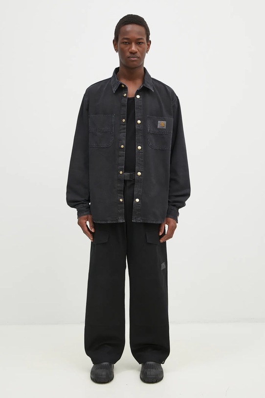 Carhartt WIP cotton shirt Conro Shirt Jac I033767.894J black