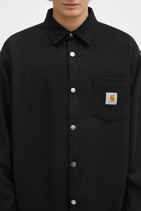 Carhartt WIP wool shirt Torin Shirt Jac black I033779.89XX