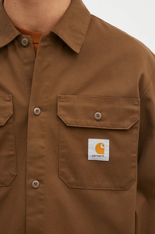 Carhartt WIP shirt Longsleeve Craft Shirt brown I033814.2YXX