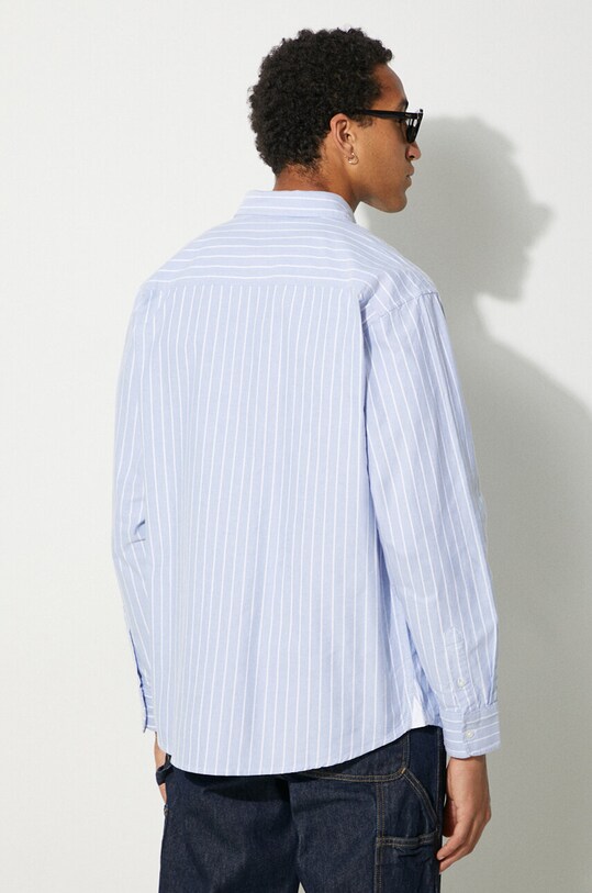 Clothing Carhartt WIP cotton shirt Longsleeve Dowlen I033815.2FWXX blue
