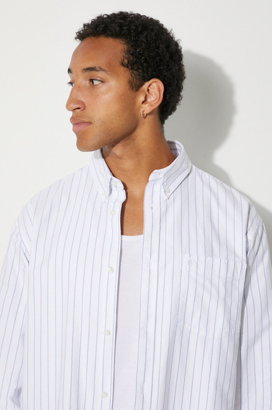Carhartt WIP cotton shirt Longsleeve Dowlen white I033815.2FYXX