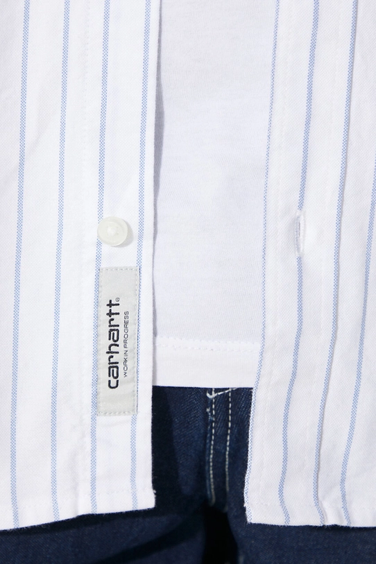 Carhartt WIP camicia in cotone Longsleeve Dowlen I033815.2FYXX bianco