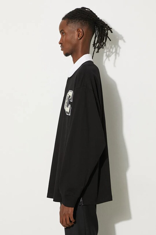 Carhartt WIP cotton longsleeve top Longsleeve Brown Ducks Rugby Shirt I033832.0D2XX black AW24