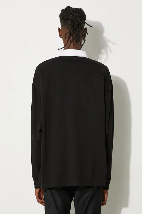 Îmbrăcăminte Carhartt WIP longsleeve din bumbac Longsleeve Brown Ducks Rugby Shirt I033832.0D2XX negru