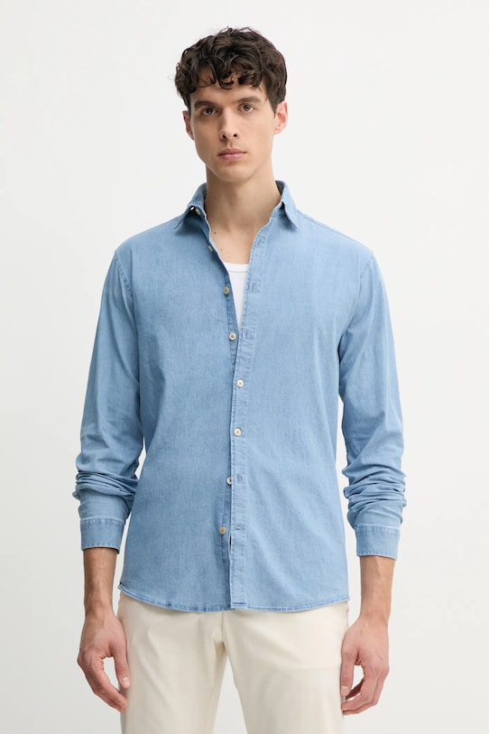 Lindbergh camasa lung albastru 30.203652.LT.BLUE