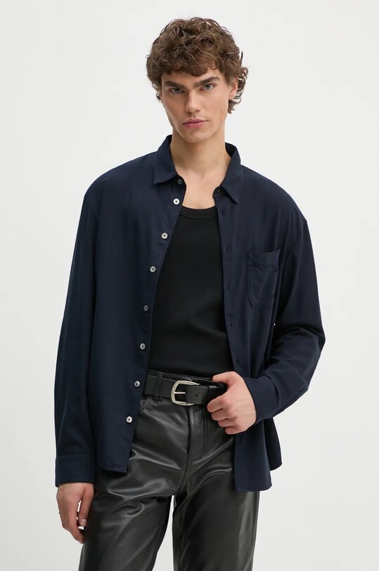Рубашка ZADIG&VOLTAIRE casual тёмно-синий WMSH00292