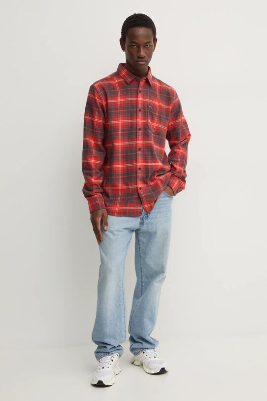 Хлопковая рубашка Volcom A0532407 красный AW24
