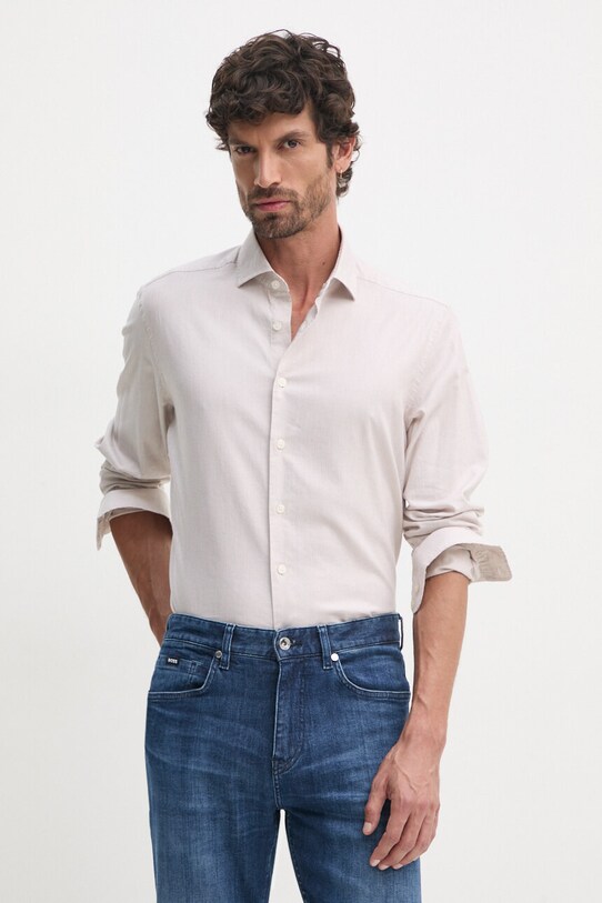 Рубашка Hackett London HM3010096 бежевый