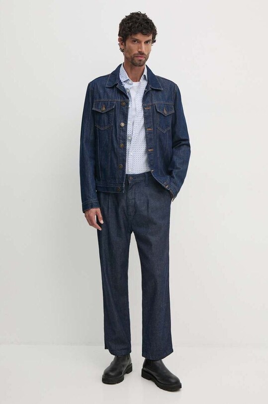 Одяг Бавовняна сорочка Hackett London HM3010115 блакитний