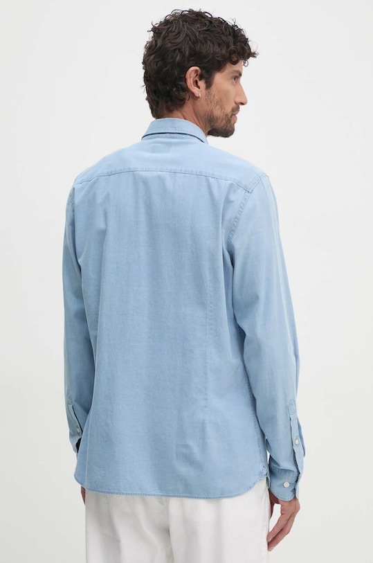 Bavlněná košile Hackett London modrá HM309966