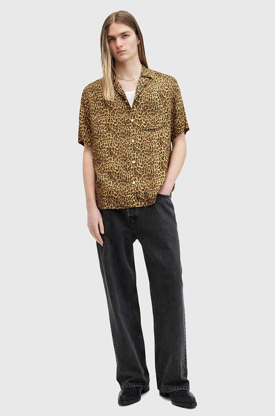 Košile AllSaints CARCLE černá M012SB