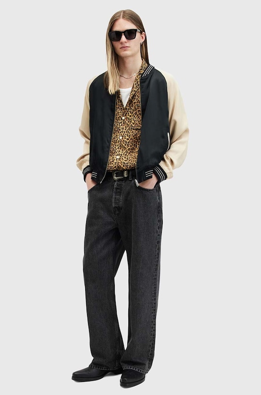 Košile AllSaints CARCLE M012SB černá