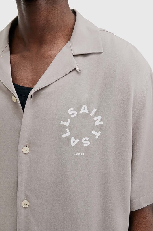 AllSaints camasa TIERRA M028SB gri AW24