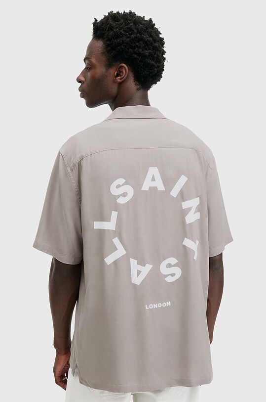 AllSaints camasa TIERRA gri M028SB
