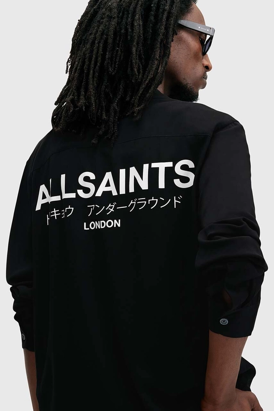 Odjeća Košulja AllSaints UNDERGROUND M073SB crna