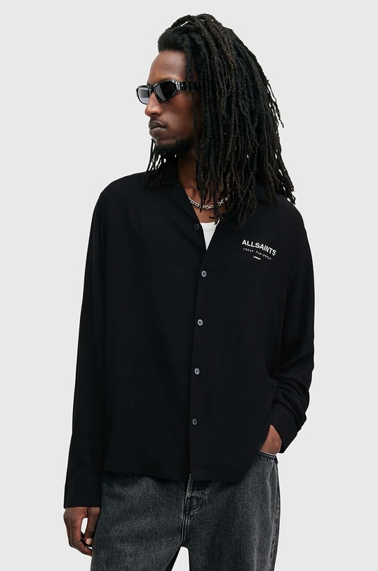 Сорочка AllSaints UNDERGROUND M073SB чорний