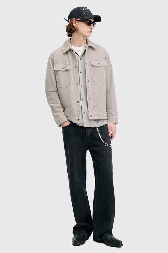 AllSaints koszula sztruksowa CASTLEFORD M084OB