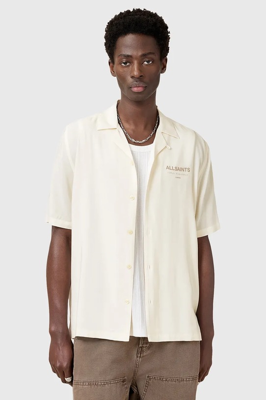 Сорочка AllSaints UNDERGROUND casual бежевий M158SB