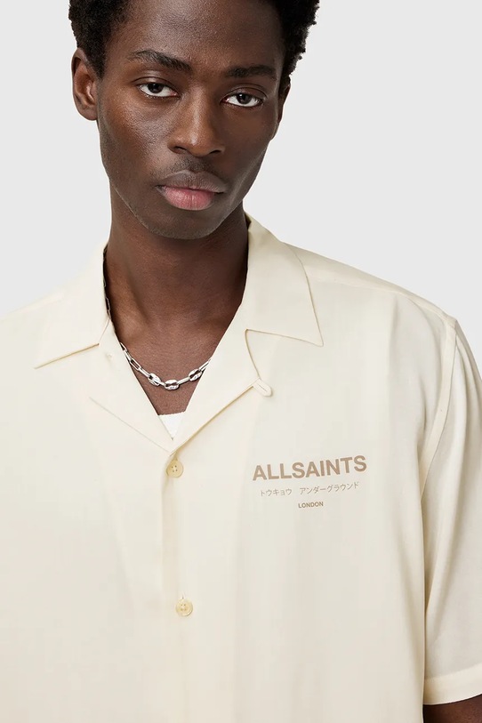 Сорочка AllSaints UNDERGROUND бежевий M158SB