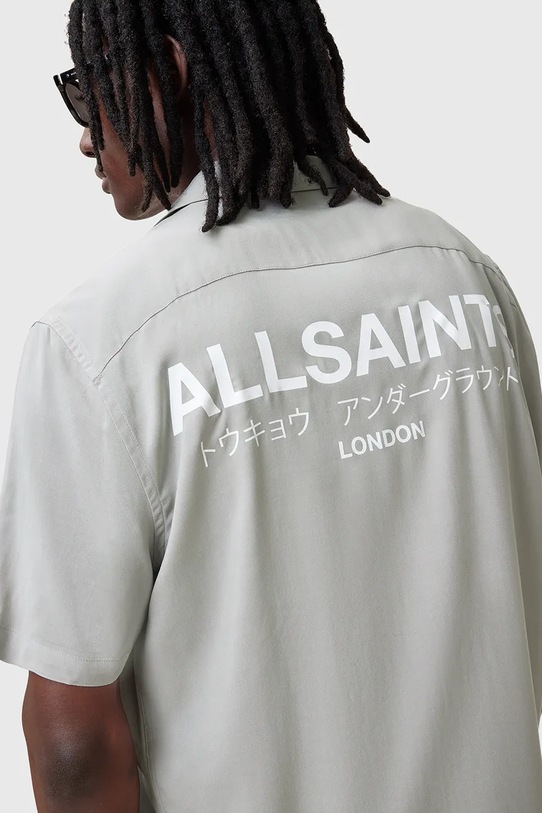 Oblečenie Košeľa AllSaints UNDERGROUND M158SB sivá