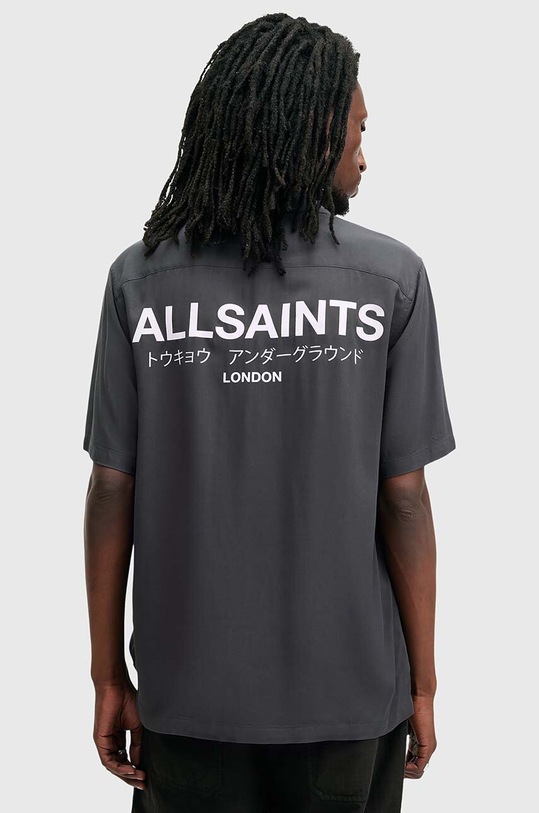 AllSaints camasa UNDERGROUND bleumarin M158SB