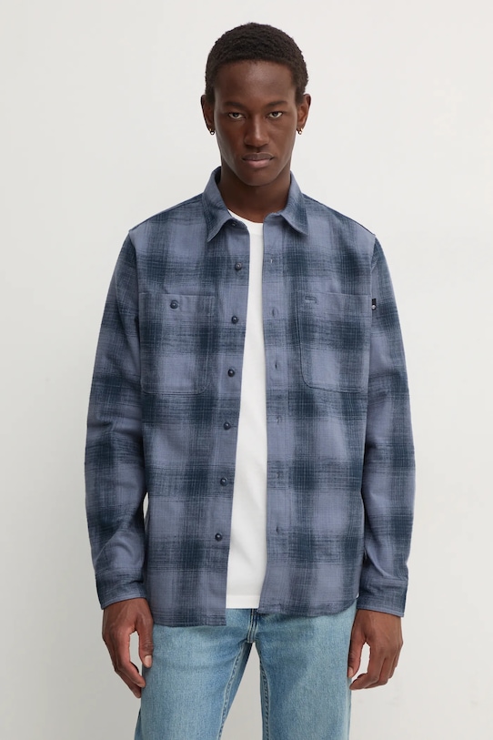 Бавовняна сорочка Timberland візерунок блакитний TB0A6V3PEFE1