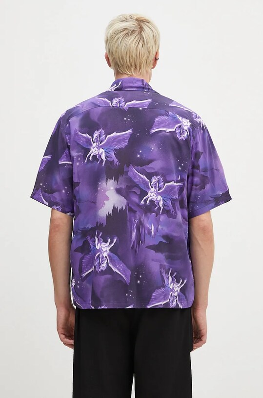 Clothing Aries shirt Pegasus Hawaiian Shirt AR4010402 violet