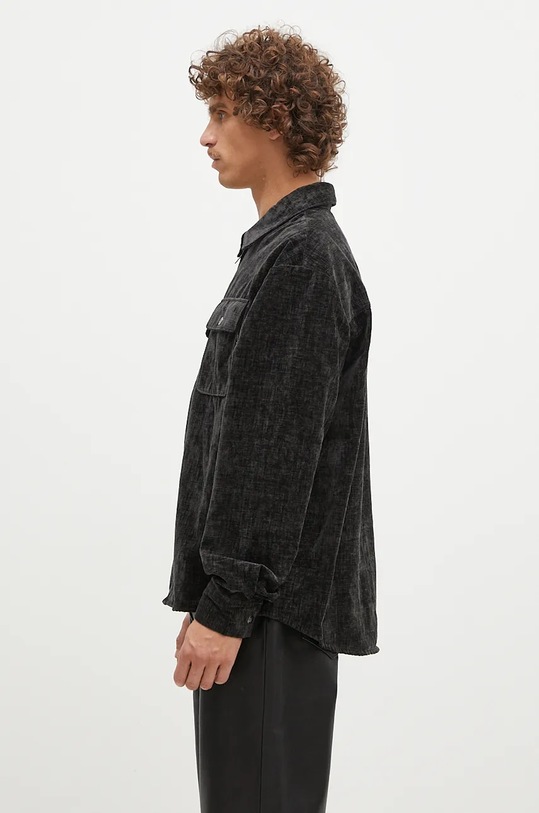 Daily Paper camicia Hakim Velvet Longsleeve 2421090 nero AW24